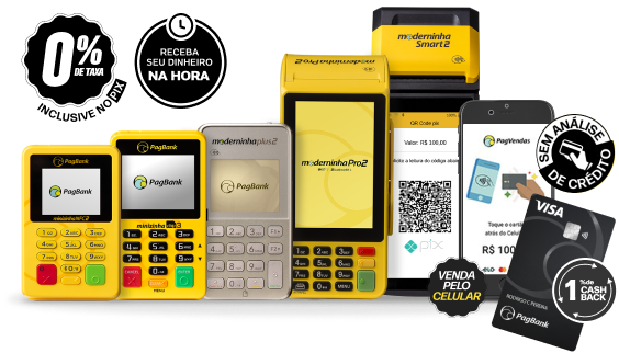 Modelos de maquininhas PagBank